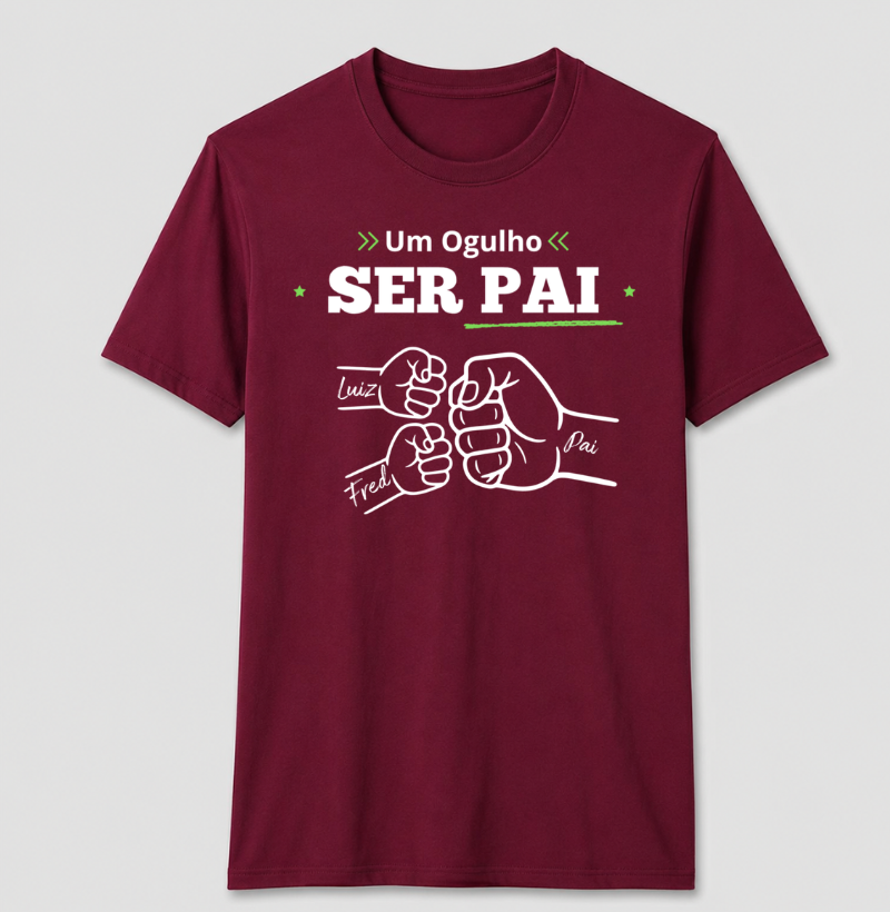 Camiseta Personalizada Orgulho Ser Pai