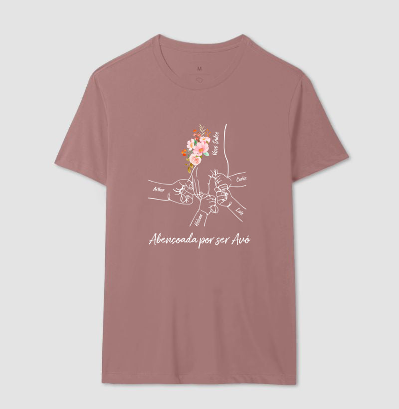 Camiseta Personalizada Abençoada por ser avó