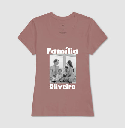 Camiseta Família - Foto Retrato