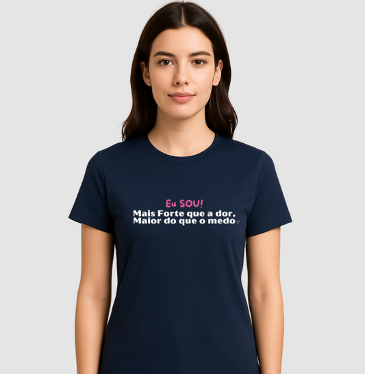 Camiseta Personalizada - Eu sou maior do que a dor