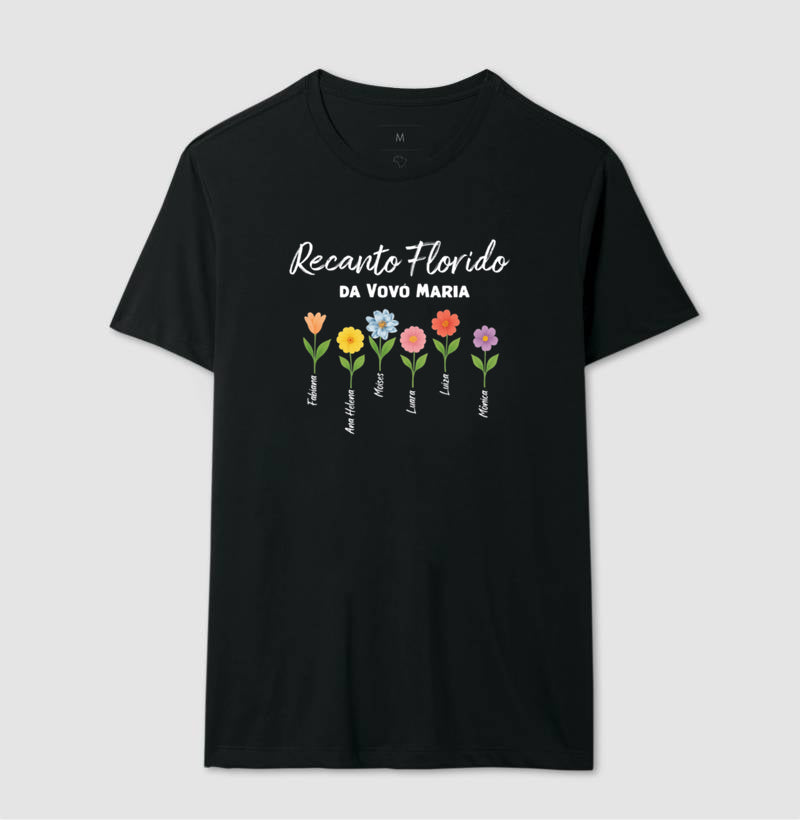 Camiseta Personalizada Recanto Florido da Vovó