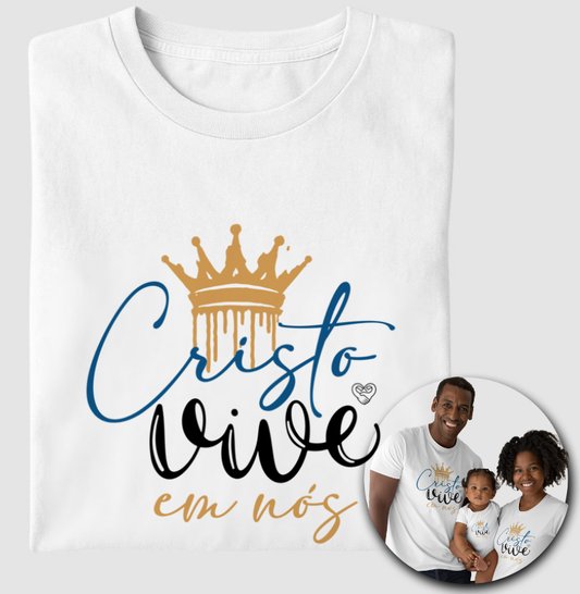 Camiseta - Cristo vive em nós