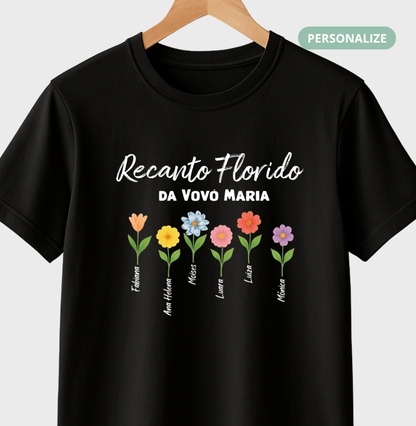 Camiseta Personalizada - Recanto Florido da Vovó