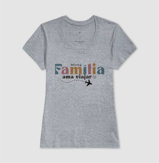 Camiseta Família Ama Viajar