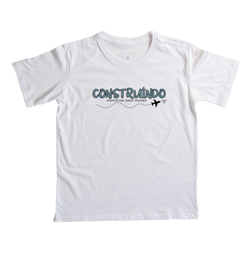 Camiseta Infantil Construindo Memórias pelo Mundo