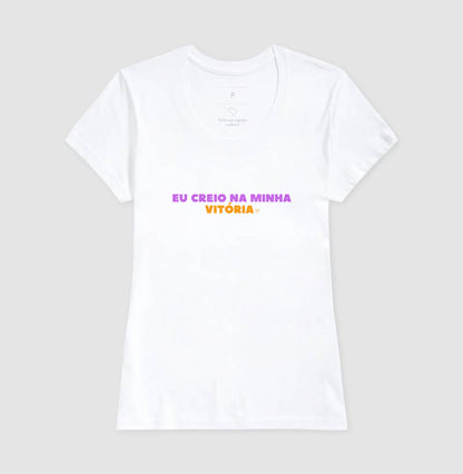 Camiseta Personalizada - Eu creio na vitória