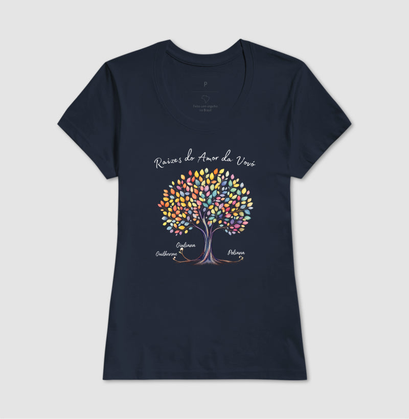 Camiseta Personalizada Raízes do amor da vovó
