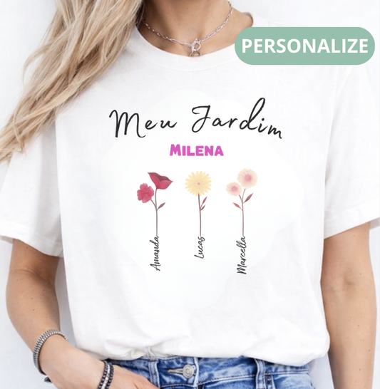 Camiseta Personalizada Jardim da Mamãe