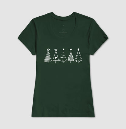 Camiseta Árvores de Natal