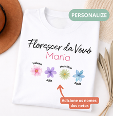 Camiseta Personalizada Florescer da Vovó