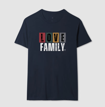 Camiseta Love Family colorida