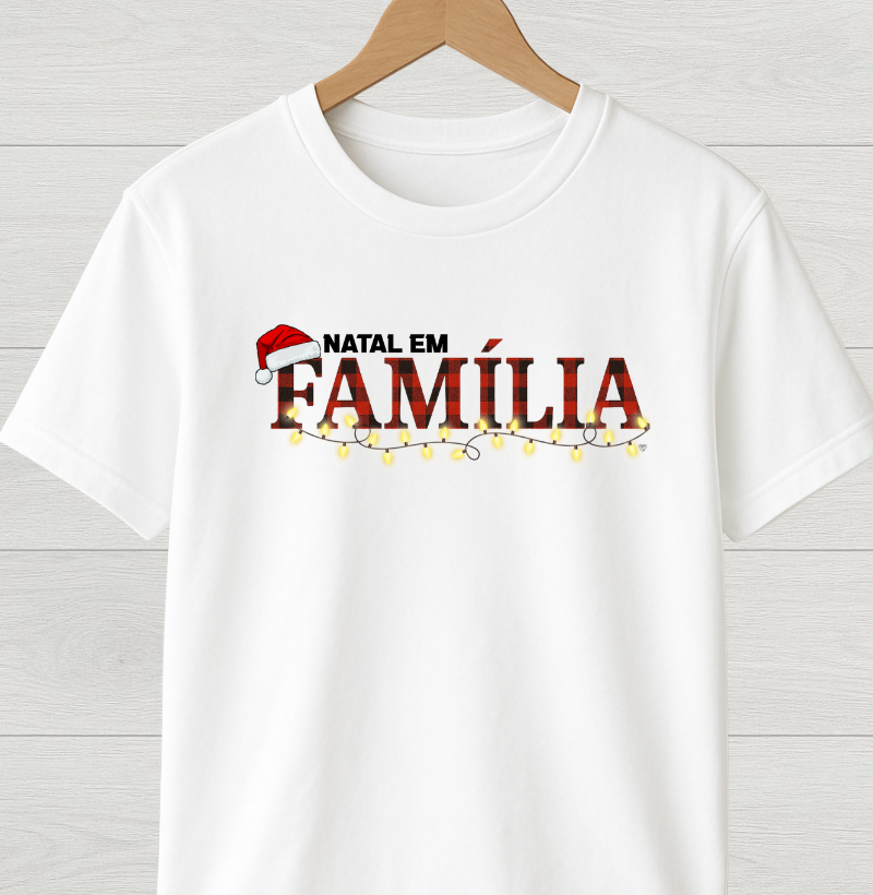 Camiseta Natal em Família