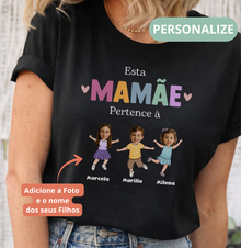 Camiseta Personalizada Mãe incrível pertence à