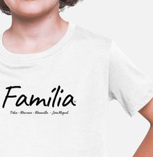 Camiseta Infantil Personalizada Família