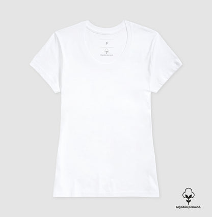 Camiseta Algodão Peruano Lisa