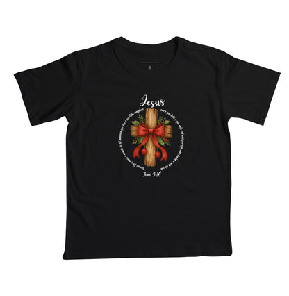 Camiseta Infantil natal Deus amou o mundo