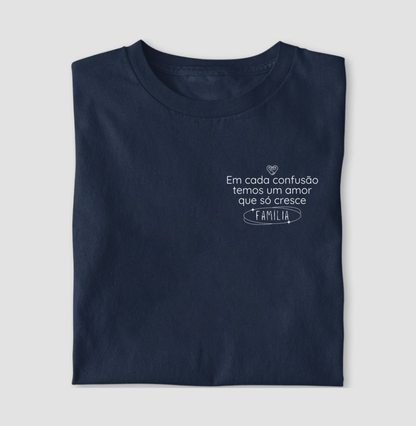Camiseta Infantil - Família Confusão e amor que só cresce