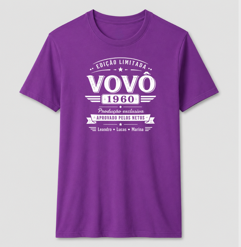 Camiseta Personalizada Avô Edição Limitada