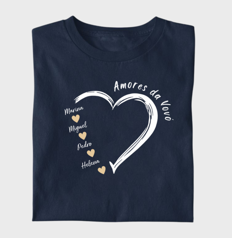 Camiseta Personalizada Amores da Vovó
