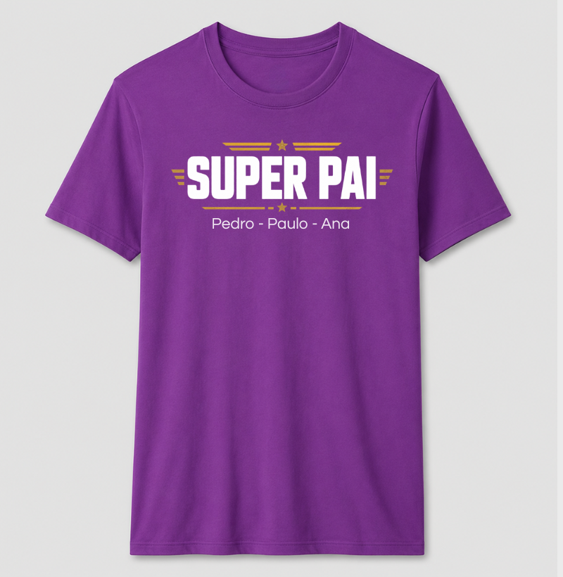 Camiseta Personalizada Super Pai