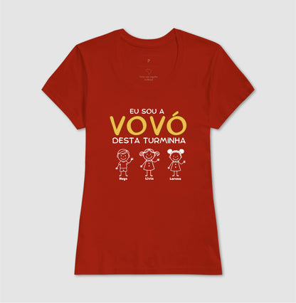 Camiseta Personalizada Eu sou a Vovó desta turminha