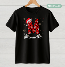 Camiseta Personalizada Natal Inicial do Nome