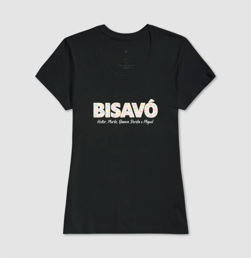Camiseta Personalizada Bisavó / Vovó Floral