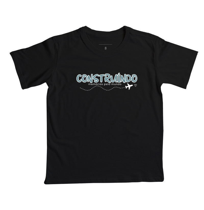 Camiseta Infantil Construindo Memórias pelo Mundo