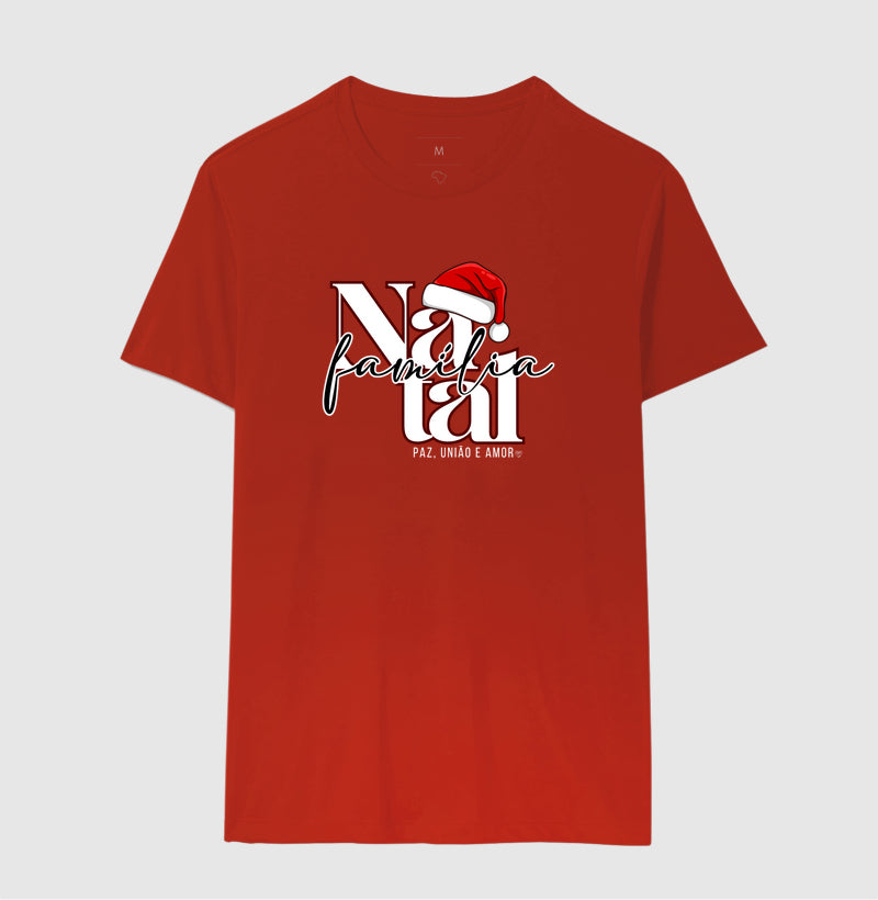 Camiseta Natal Paz, união e amor