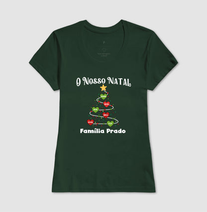 Camiseta Personalizada Árvore de natal com nomes