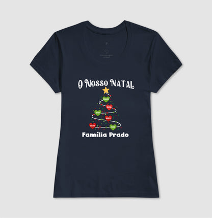 Camiseta Personalizada Árvore de natal com nomes