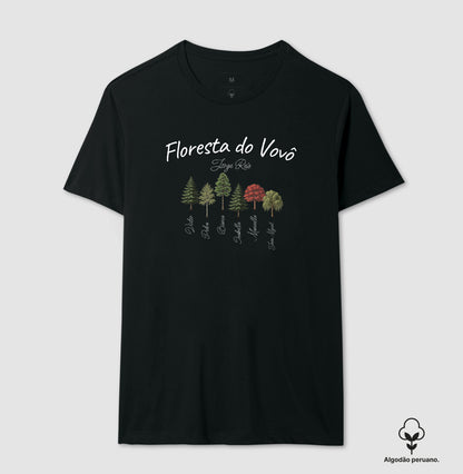 Camiseta Personalizada - Floresta do Vovô (Algodão Peruano)