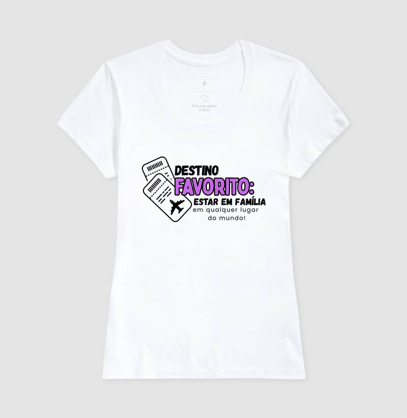 Camiseta Viagem Família meu Destino Favorito