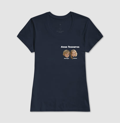 Camiseta Personalizada Meus Tesouros Mãe/Avó