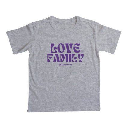 Camiseta Infantil Família Love Family