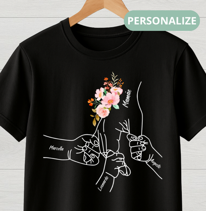Camiseta Personalizada Mão de amor mãe