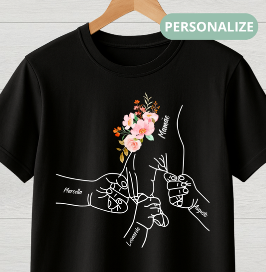Camiseta Personalizada Mão de amor mãe
