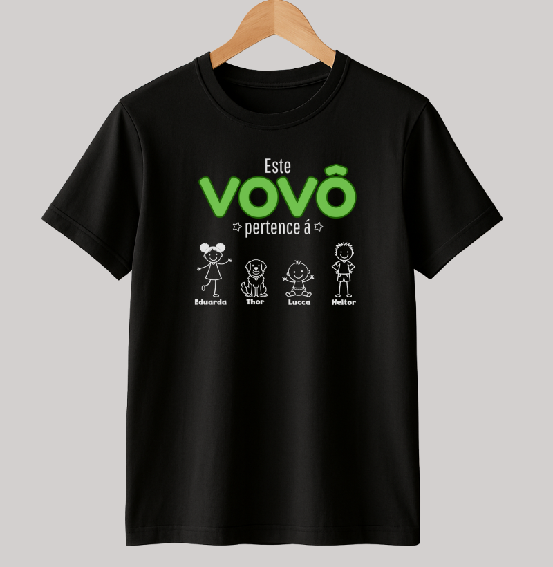 Camiseta Personalizada - Vovô/Vovó  Netos e Pets