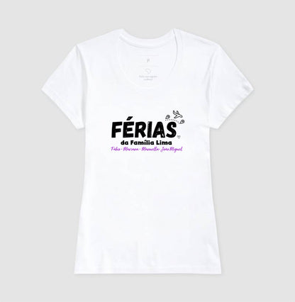 Camiseta Personalizada - Férias em Família