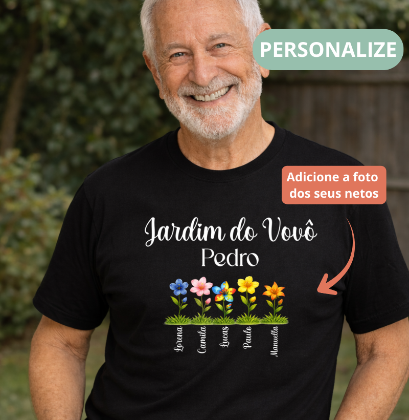 Camiseta Personalizada Jardim do Vovô