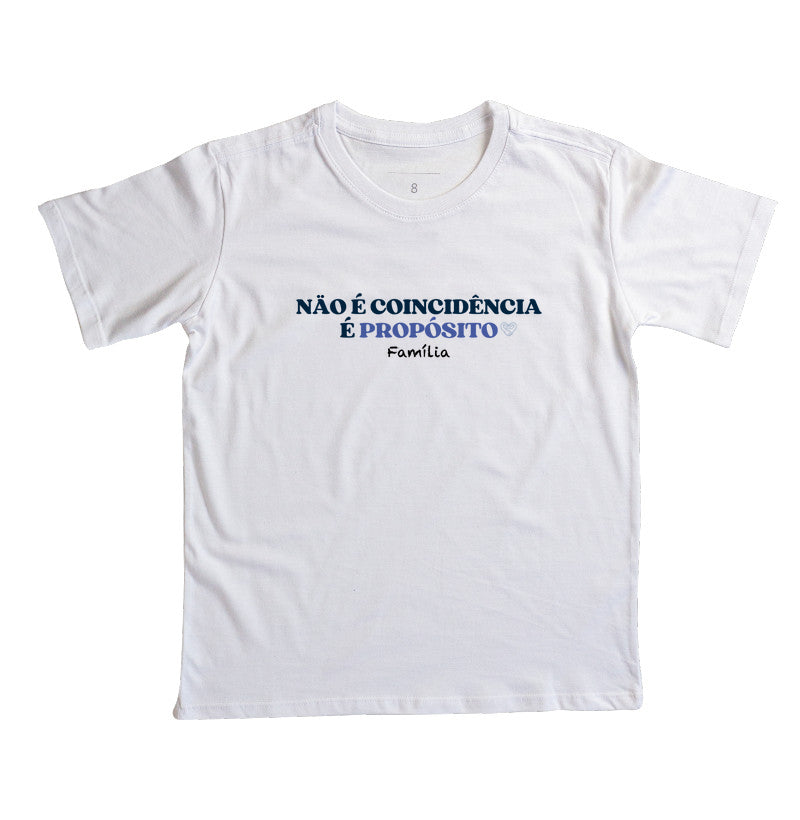 Camiseta Infantil - Não é coicidência