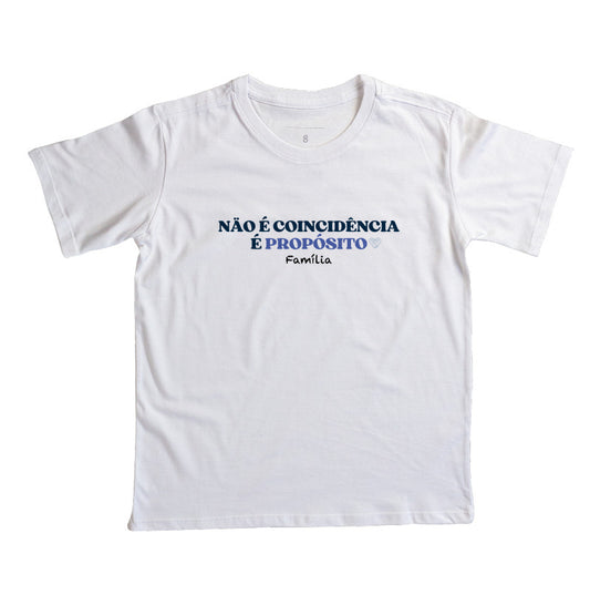 Camiseta Infantil - Não é coicidência