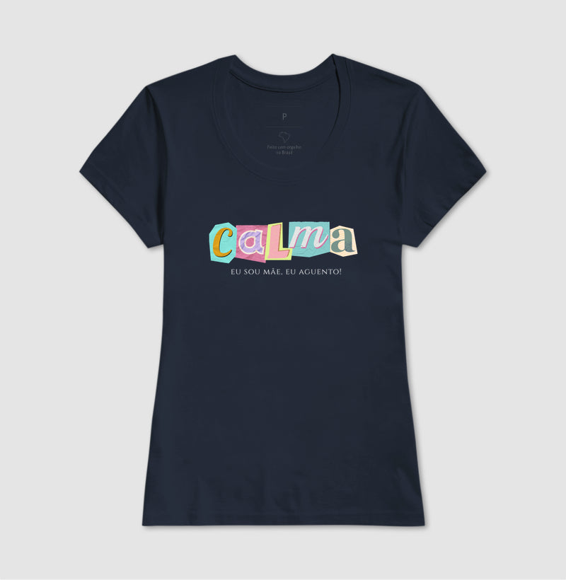 Camiseta Calma, mas com café na veia