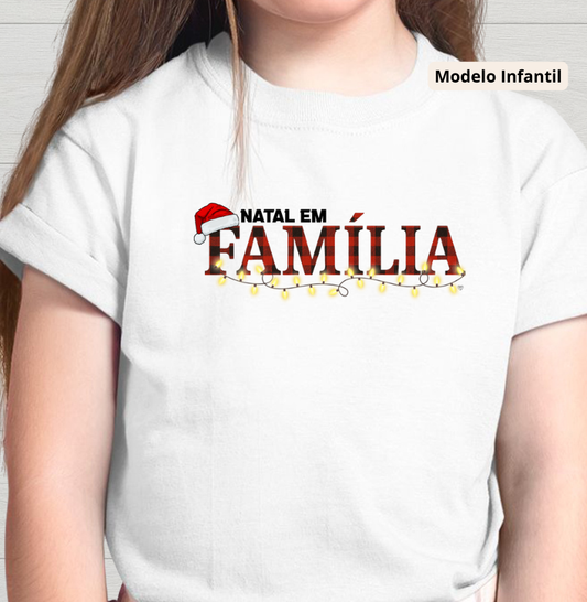 Camiseta Infantil Natal em Família