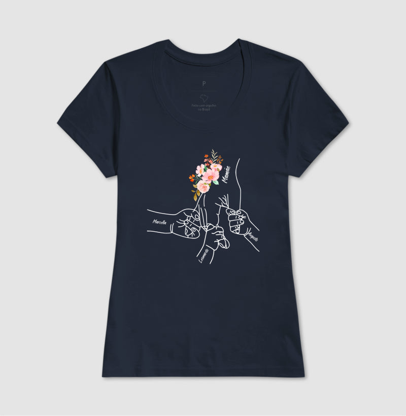 Camiseta Personalizada Mão de amor mãe