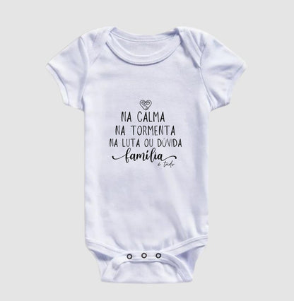 Body Infantil - Família Calma,paz e tormenta