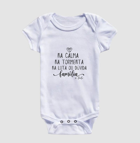 Body Infantil - Família Calma,paz e tormenta