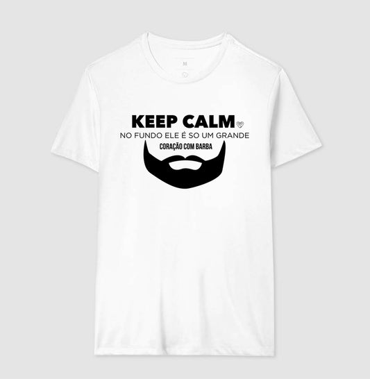 Camiseta Pai - Keep Calma Barba