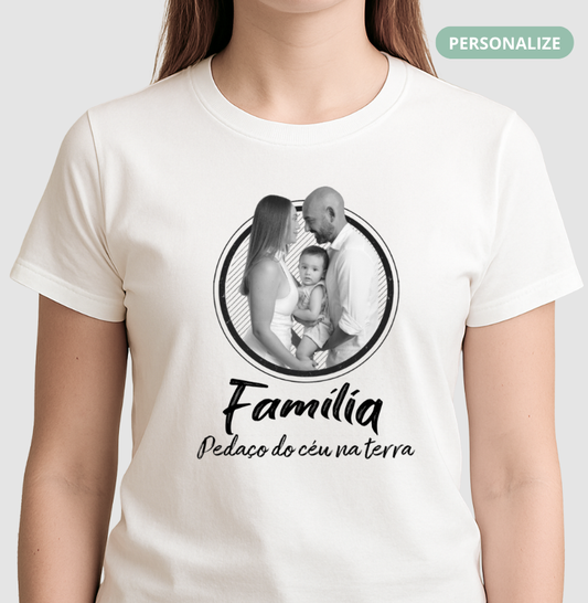 Camiseta Personalizada Família -Pedaço de Céu na Terra
