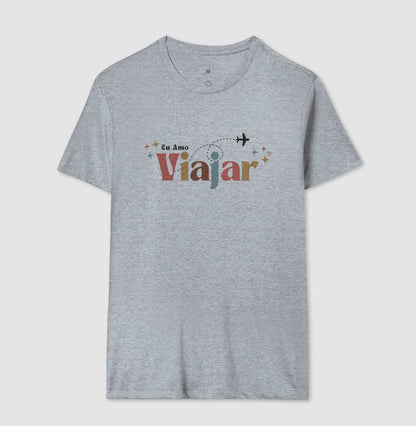Camiseta - Eu amo viajar